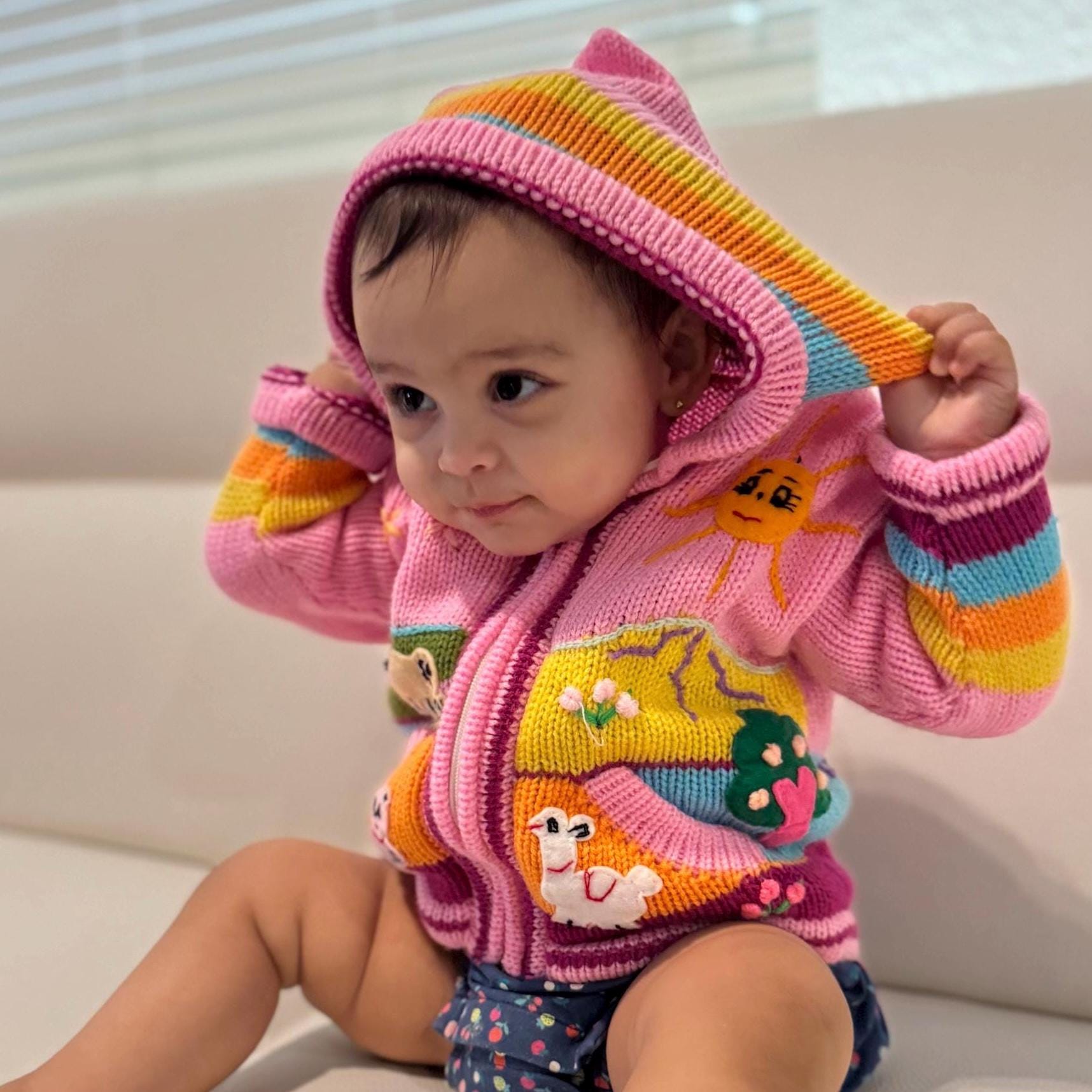 Ropon Tejiendo Peru Jersey Bebe Tejiendo Perú Chaleco A Dos Agujas