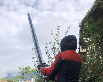 43 inch Handmade Himalaya Guts Raider Sword | 5160 Carbon Steel Blade | Custom Hand Forged Tactical Sword | Gift for Him | FREE SHIPPING