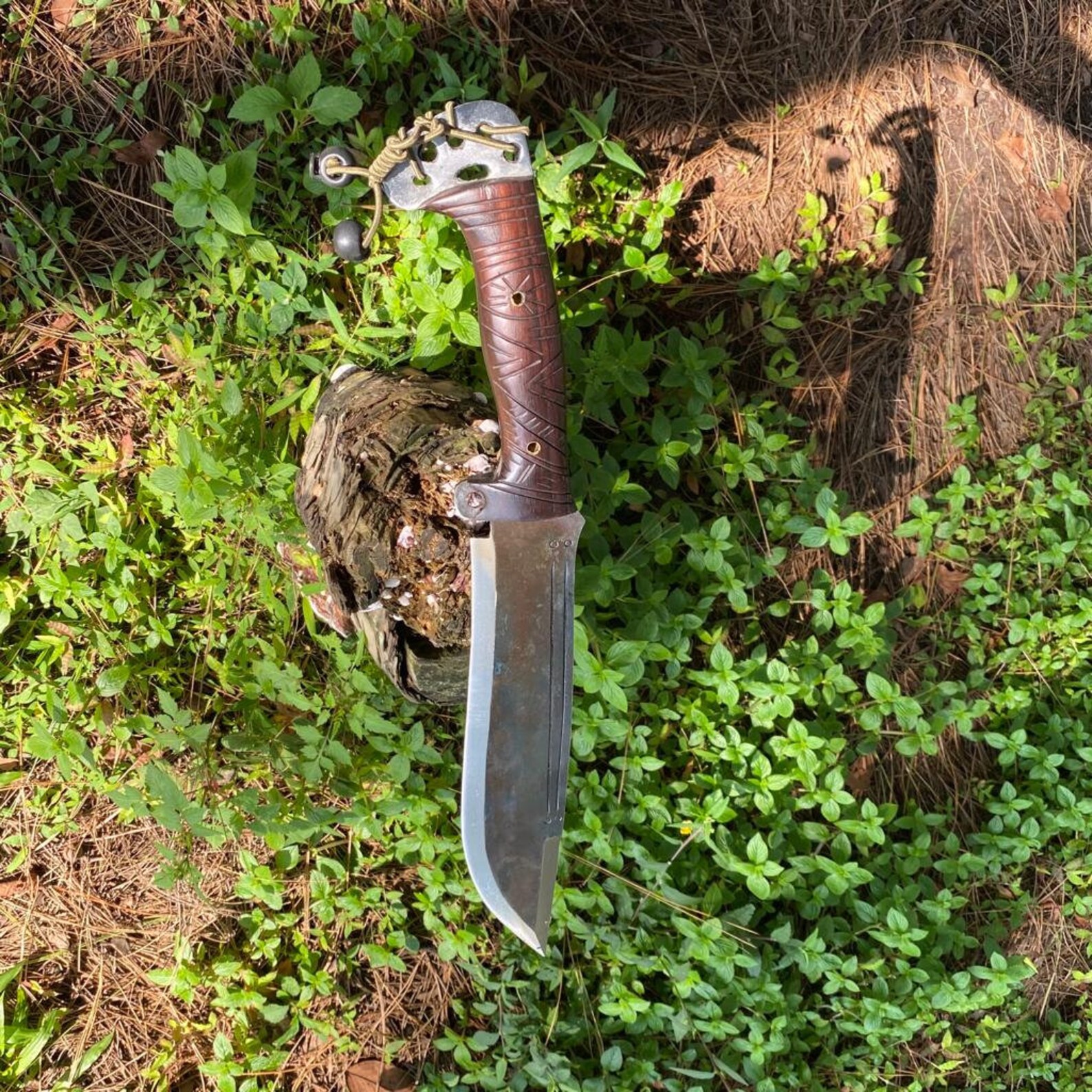 Hand Carbon Steel Hunting Knife Handmade Machete Etsy