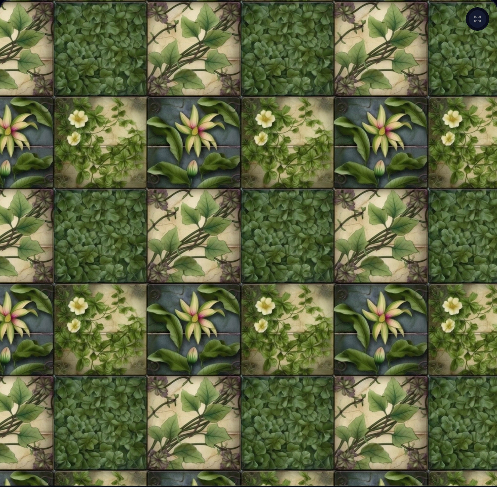 Botanical Tiles 3, Repeating Seamless Pattern, Patterns Can Be Applied ...
