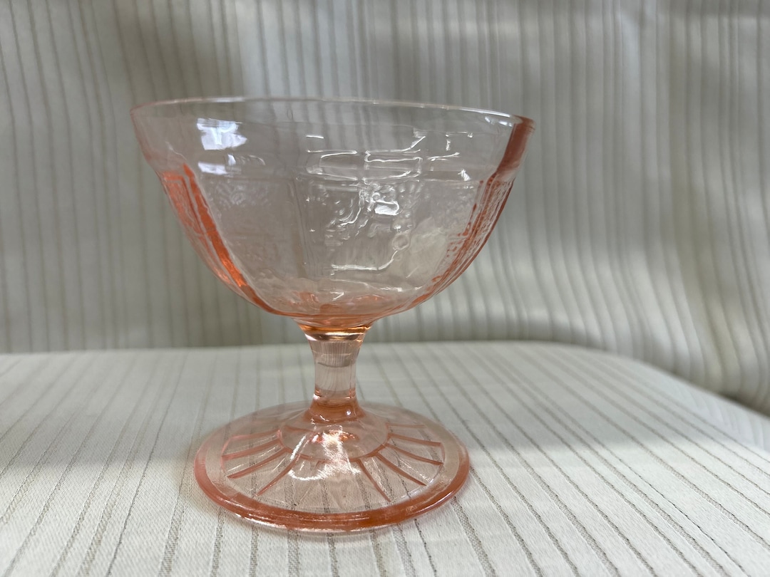 Vintage Pink Depression Glass Etsy