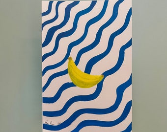 Banana Wave Painting Print