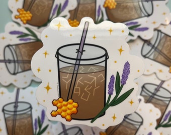Honey Lavender Latte Sticker
