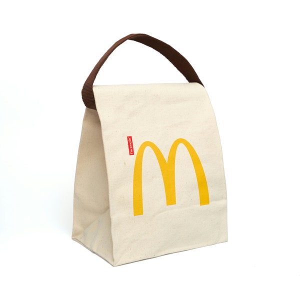 MCDONALDS " i'm prayin' " Canvas Lunch Bag With Strap