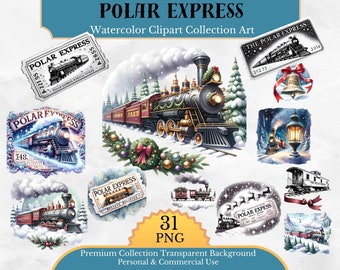 Polar Express PNG Sublimationsdesign, Frohe Weihnachten PNG, Frohes neues Jahr PNG, Polar Express PNG, Sublimieren Sie Designs, Zugtickets
