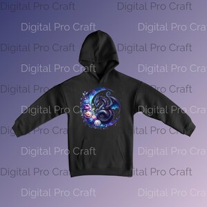 Celestial Dragon Clipart Bundle - Beautiful Baby Dragon PNG Graphics with Transparent Background for T-Shirt Design and More