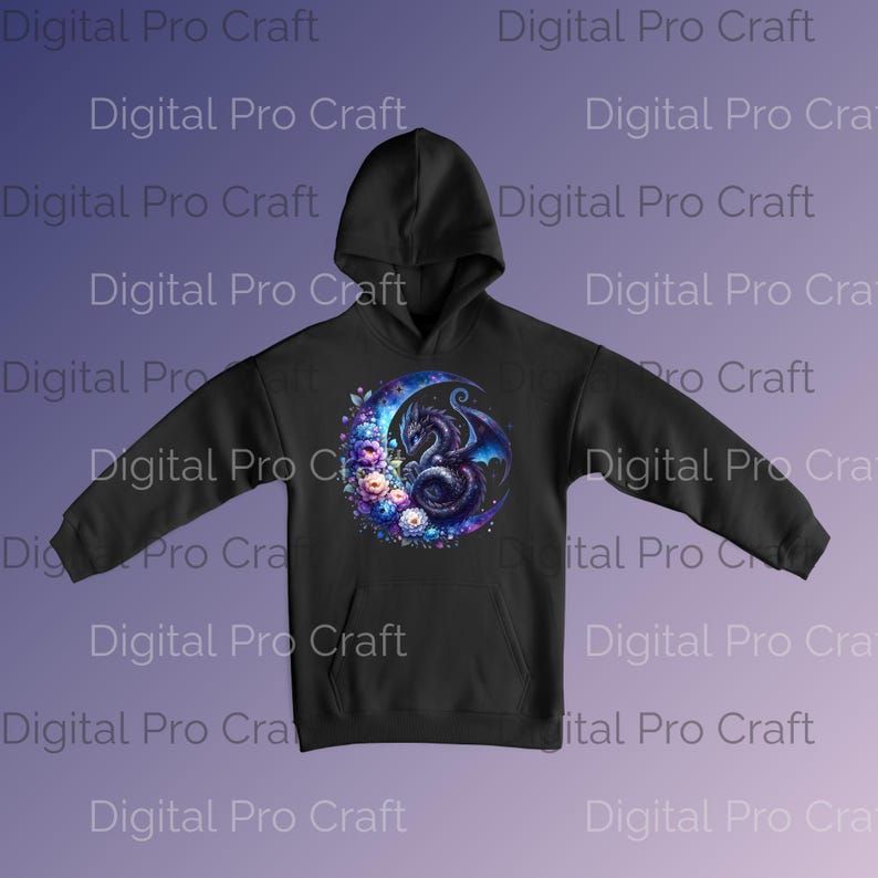 Celestial Dragon Clipart Bundle - Beautiful Baby Dragon PNG Graphics with Transparent Background for T-Shirt Design and More
