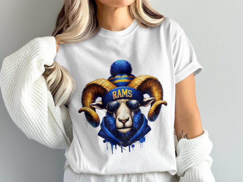 Custom Rams PNG, Change Color Text, Team Spirit Design, Sports Fan Art ...