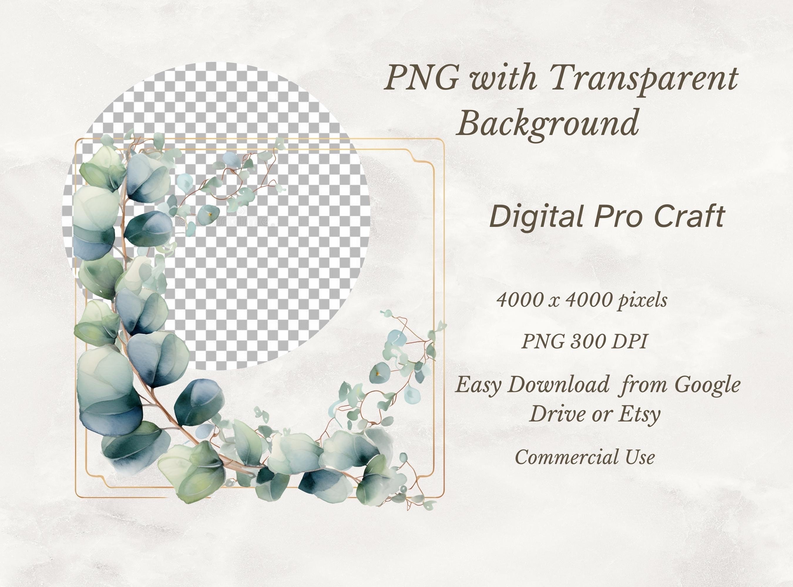 Set of 17, Watercolor Eucalyptus Clipart, Greenery Clipart , Watercolor ...