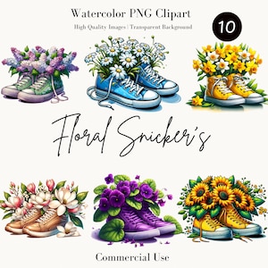 Bundle de cliparts baskets de printemps – Bonjour printemps dessins PNG, Clipart jardin, fleurs, graphiques printaniers, fond transparent, usage commercial