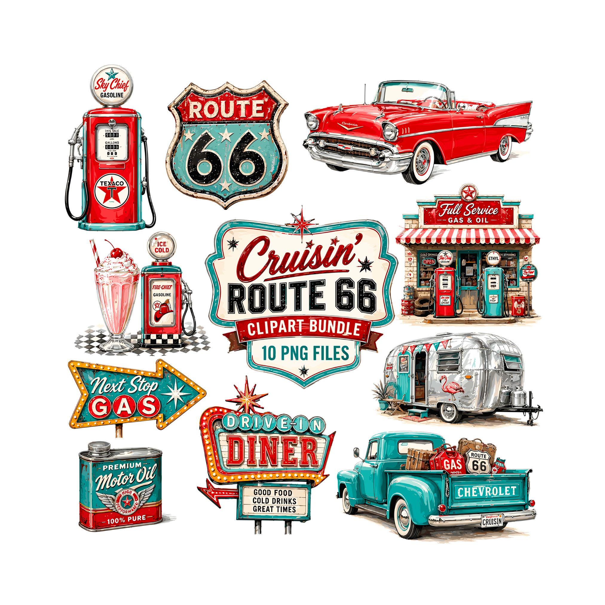 Route 66 vector - Etsy 日本