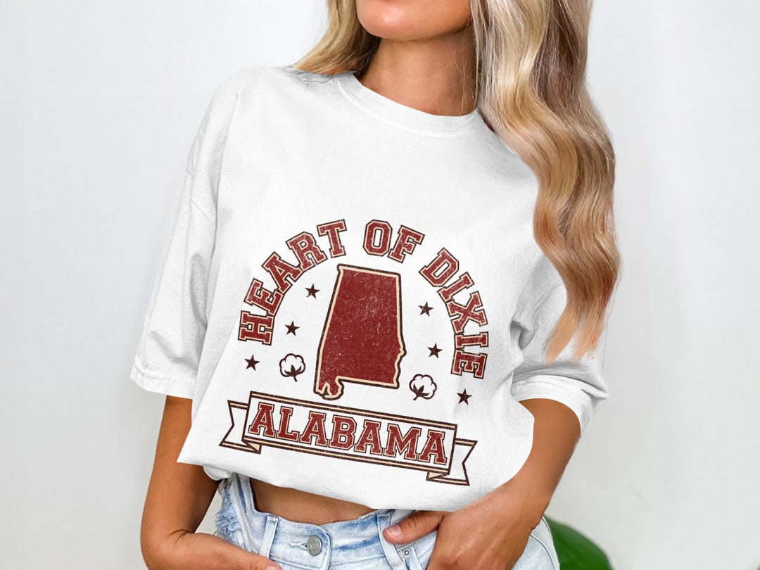 Alabama Sublimation Clipart PNG, Heart of Dixie Design, Alabama State ...