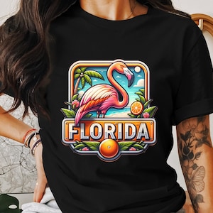 Florida Aquarell Clipart Bundle - Flamingo und Gator Grafiken, Sunshine State Digital Download, Tropische PNG Designs, Florida Clipart Bild 2