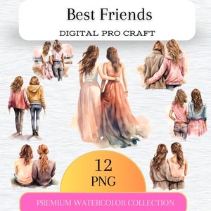MEJORES AMIGOS CLIPART, imágenes prediseñadas de Bff, imágenes prediseñadas de chaquetas de amigos, imágenes prediseñadas de hermanas del alma, imágenes prediseñadas de amistad, sublimación de amigos, descarga instantánea