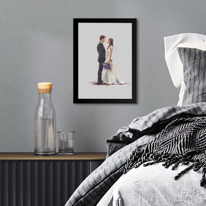 Watercolor Wedding Couple Clipart,Bridal PNG,Groom and Bride Illustration,Digital Download, Commercial Use,Wedding PNG and JPG,Bride Clipart image 2