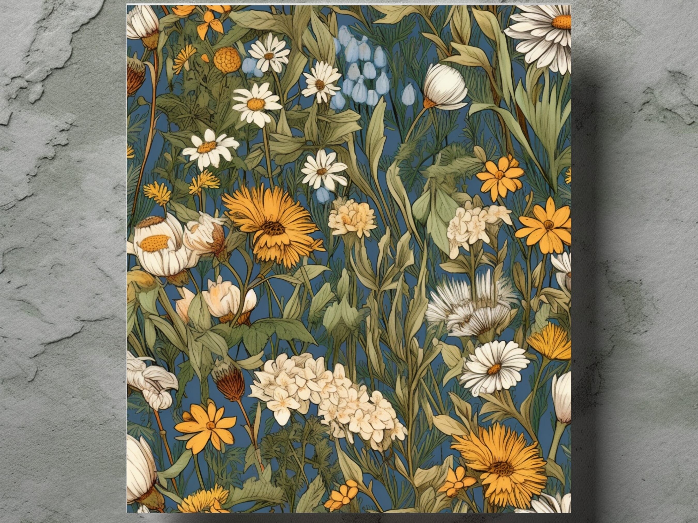 Watercolor Wildflowers Digital Paper Set, Spring Flowers Junk Journal ...