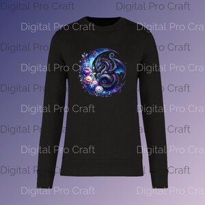 Celestial Dragon Clipart Bundle - Beautiful Baby Dragon PNG Graphics with Transparent Background for T-Shirt Design and More