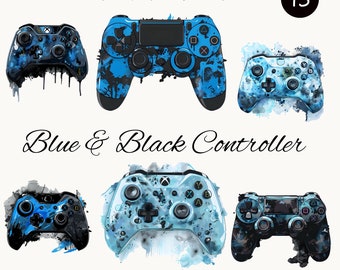 15 Game Controller Clipart Set, High-Quality PNG-JPGs for Digital Download, Perfect for Card Making & Mixed Media,Gaming Clipart,Gamer