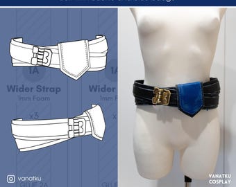 Patterns Tutorial Arcane Season 2 Vi Pit Fighter Belt Emo Prop Digital Design Inspired League of Legends Lol Cosplay Game
