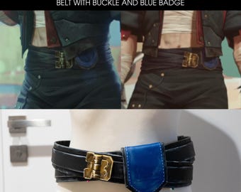 Hebilla de cinturón de Vi Arcane 2 Pit Fighter Enforcer Piltover, insignia, accesorio de cosplay inspirado en League of Legends Lol Game Jinx Caitlyn