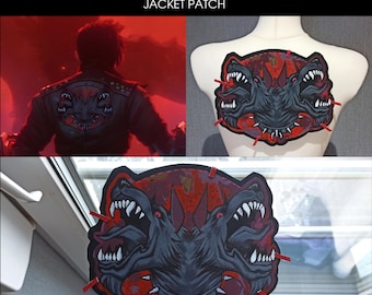 Parche de chaqueta Pit Fighter/Emo Vi Arcane 2 Cosplay inspirado en League of Legends Pintura artesanal hecha a mano