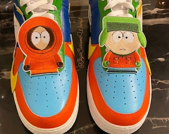 Hand Customised/custom South Park Theme Trainers Shoes High  display picture 2