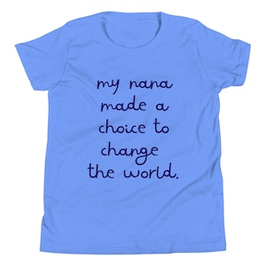 My Nana Chose to Change the World - Spelman College Youth Short Sleeve Tee (Navy)