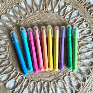Bible Highlighters | No Bleed Gel Assorted Pastel Highlighters | Set of 10 | Bible Journaling | Bible Study Accessories
