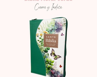 Biblia personalizada, Biblia Letra Grande 12 puntos, RV1960 imit piel, Biblia con indice