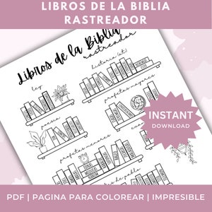 SPAANSE digitale bijbelleestracker | Bibliotheken Rastreador | Lectura Bíblica DIGITAL | Hoja para colorear de lectura Biblica