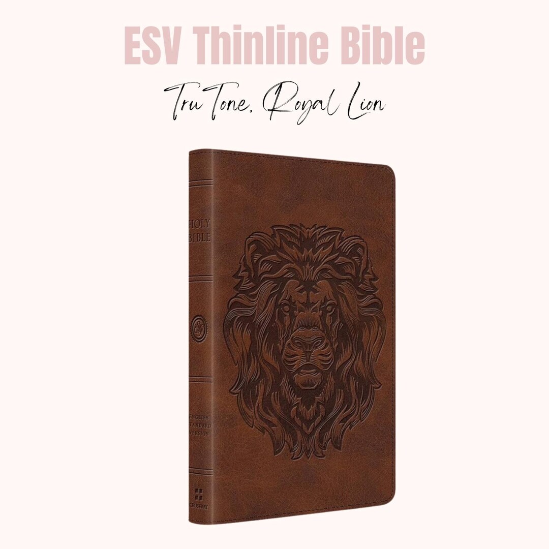 Personalized Bible, ESV Thinline Bible, Trutone, Royal Lion Etsy
