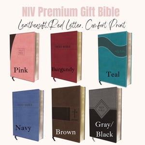 Personalized Bible, NIV, Premium Gift Bible, Leathersoft, Red Letter, Comfort Print: The Perfect Bible for Any Gift-Giving Occasion