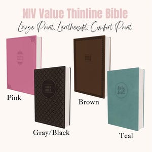 Personalized Bible, NIV, Value Thinline Bible, Large Print, Leathersoft, Comfort Print