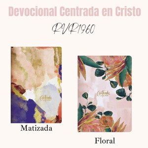 Biblia personalizada, Biblia Reina Valera 1960 Devocional Centrada en Cristo, símil piel