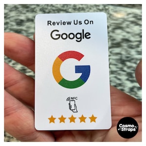 Google Review Cards - Instantly Bring Customers to Your Review Page Using NFC Contactless Tappable Technology for All Mobile Devices
