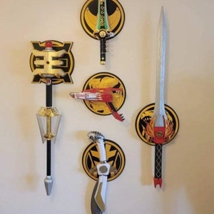 ORIGINAL Wall Hangers for the Power Rangers Bandai Legacy Weapons
