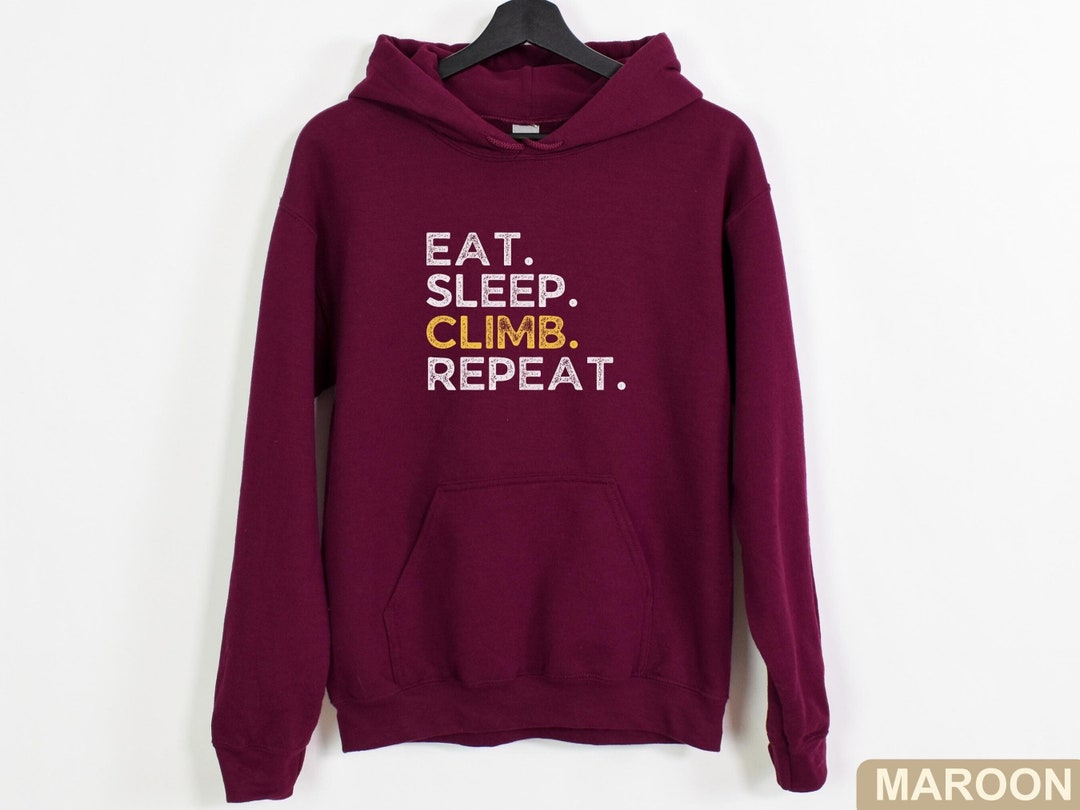 Eat Sleep Climb Repeat Shirt, Climbing Gym Tee, Indoor Rock Climber