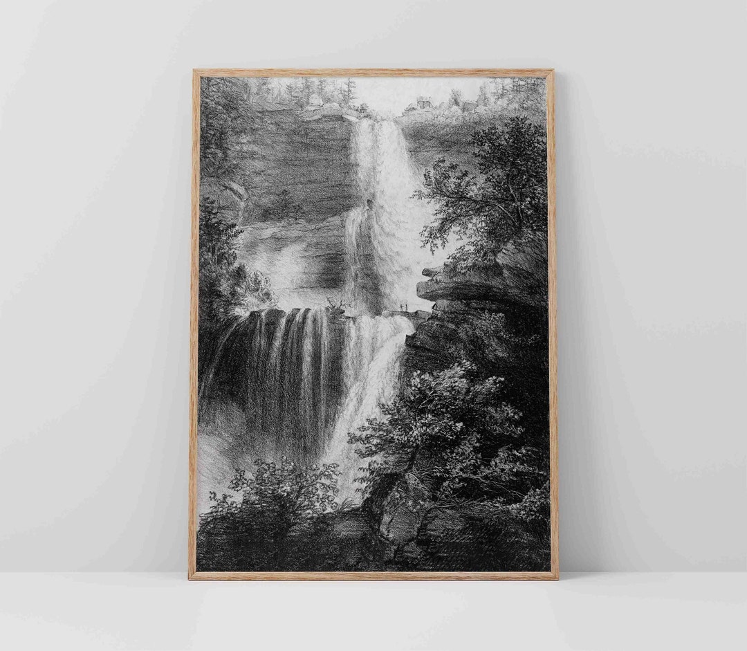 Printable Waterfall Download Art Water Fall Print Waterfall Wall Art ...