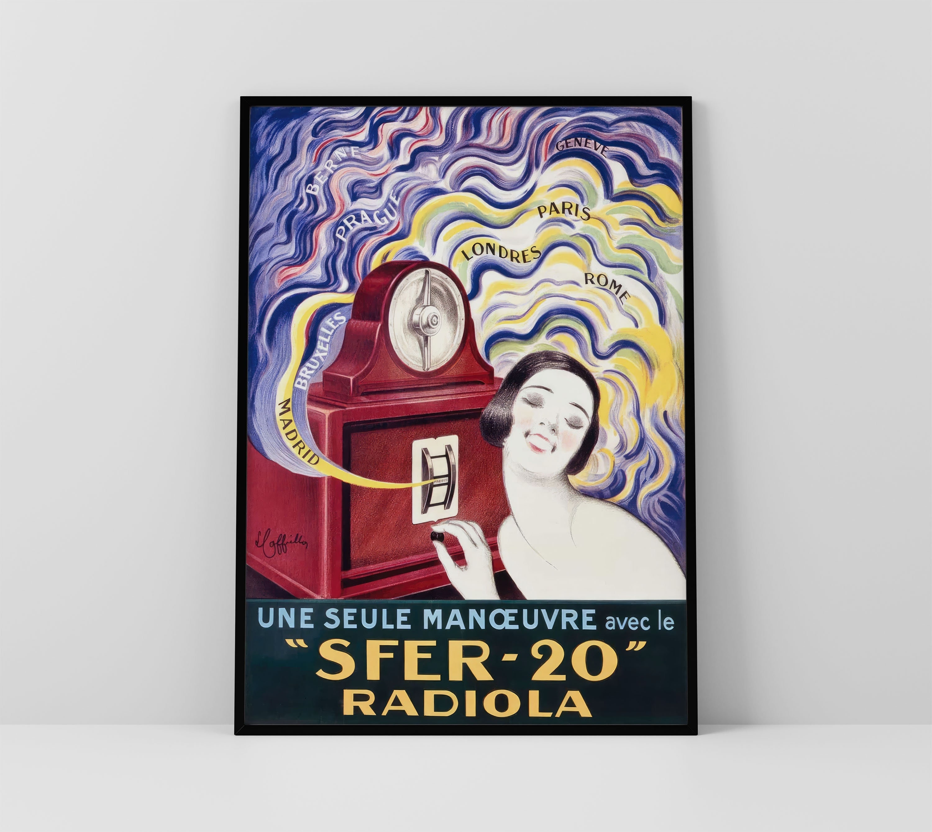 PUB TUNCSRAM AMPOULE RADIO Rwkk-POSTER HQ 50x70cm d'une