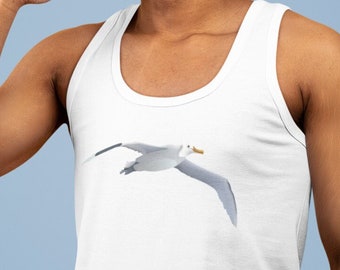 Albatross Graphic Tank Top: Bird Lover's Beach Shirt