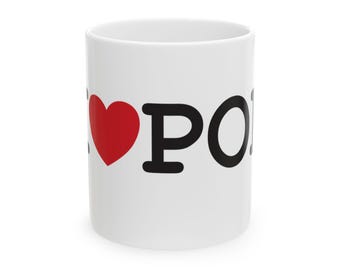 I Heart Pop Ceramic Mug: Spurs Fan Coffee Cup