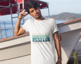 Fisherman Evolution T-Shirt: Funny Fishing Graphic Tee