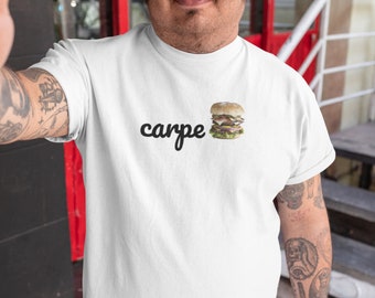 Koszulka Carpe Burger: Prezent dla smakoszy, Chwyć burgera