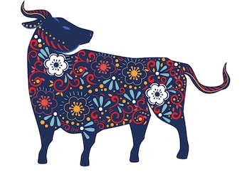 Sugar Skull Bull Shirt: Cinco de Mayo Fiesta Tee