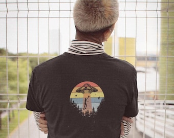 Wembanyama Alien Abduction T-Shirt: Sci-Fi Basketball Graphic Tee