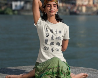 Mushroom & Plant Shirt: Gardener's Tee - Wild Edibles Design