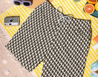 Penguin Swim Trunks, Beach Shorts, Summer Swimwear, Board Shorts, Animal Print Bathing Suit