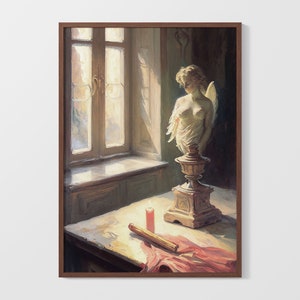 Vintage European House | Printable Wall Art | Digital Download | Wall Print | 19th Century Oil Painting | Antique Victorian Style Art