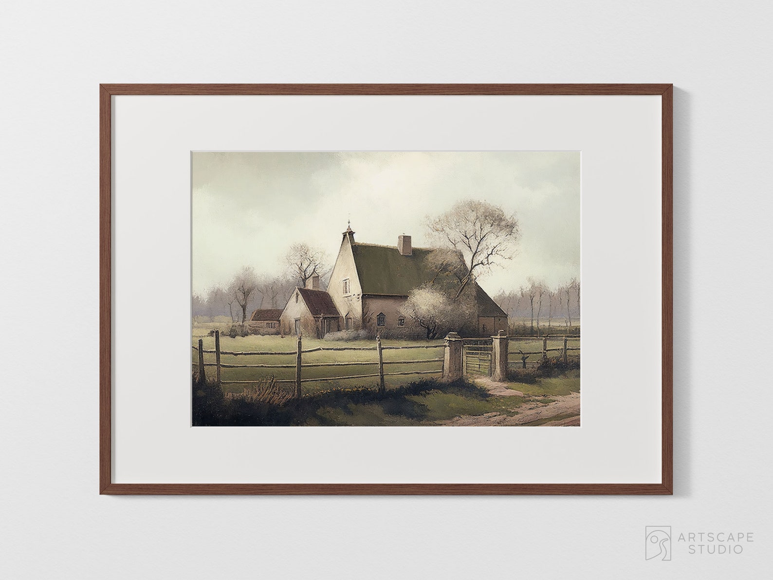 Vintage European Country House | Printable Wall Art | Digital Download ...