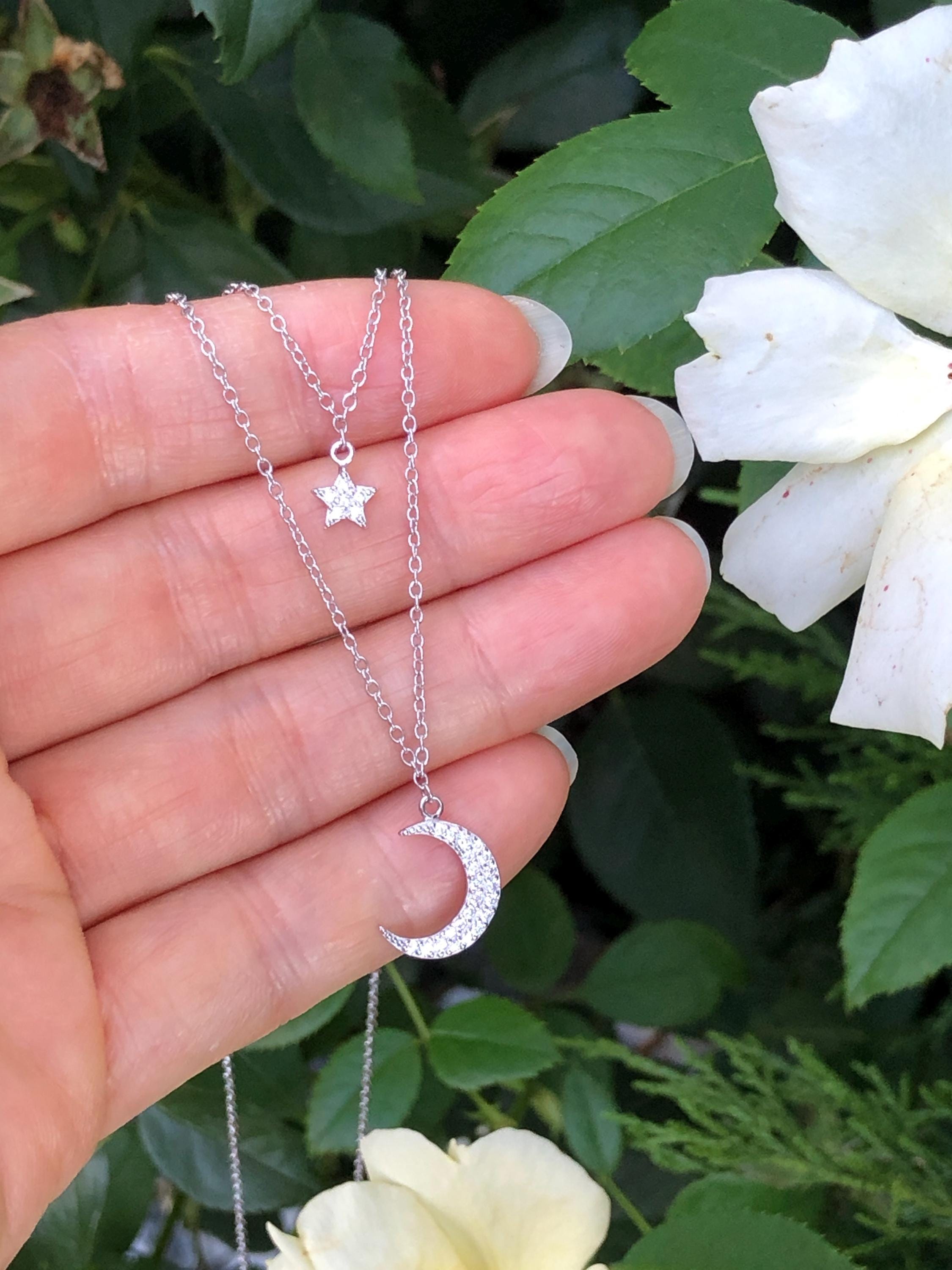 4.5mm/11mm Two 2 Layer Necklace Sterling Silver 925, Cubic